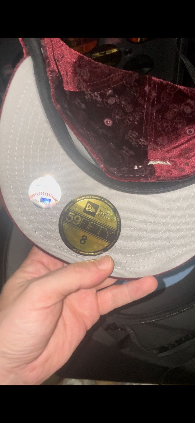 Hat Club × New Era SAKURA PACK NY YANKEES RED VELVET SIZE 8 Size 46 - 4 Thumbnail