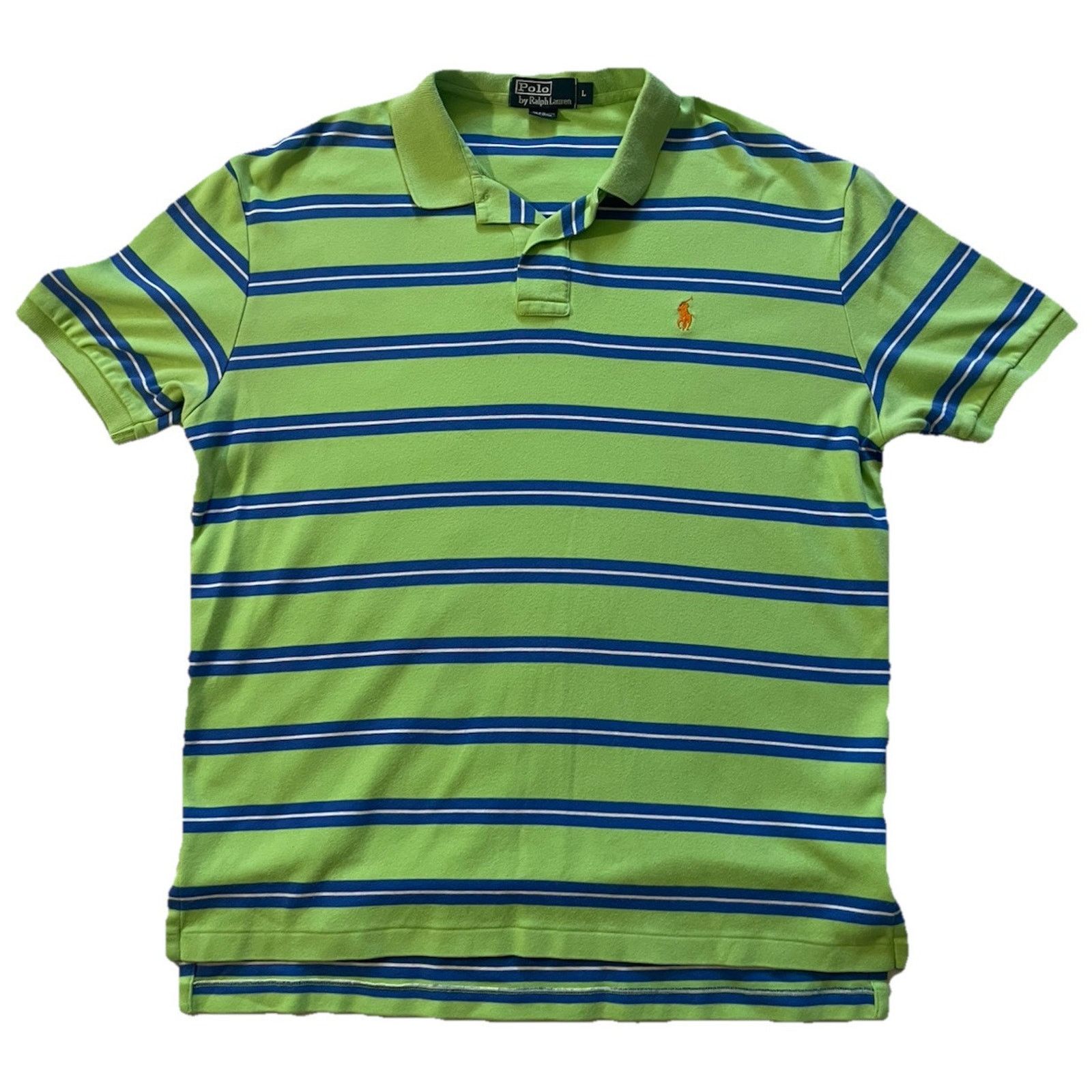 Ralph Lauren Polo Ralph Lauren Vintage Polo Shirt Men's L Green Blue Size US L / EU 52-54 / 3 - 1 Thumbnail