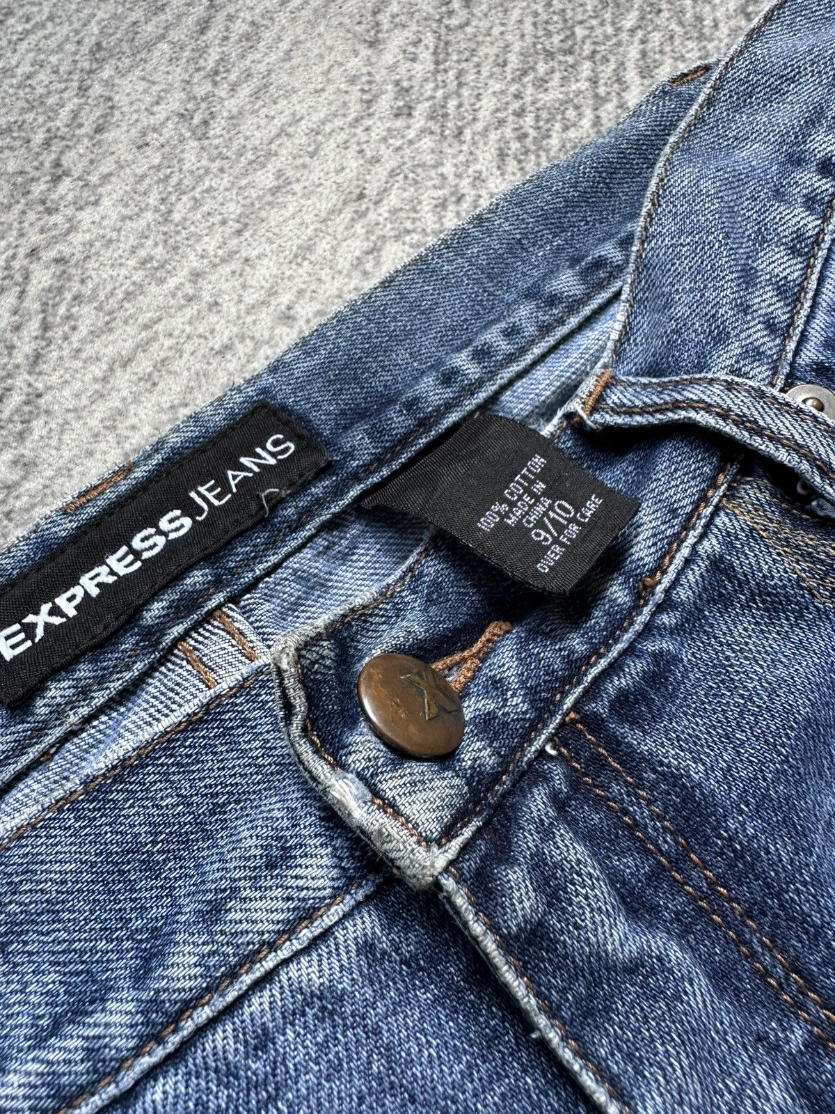 Express Vintage Express Stud Flare Jeans Size US 32 / EU 48 - 10 Thumbnail