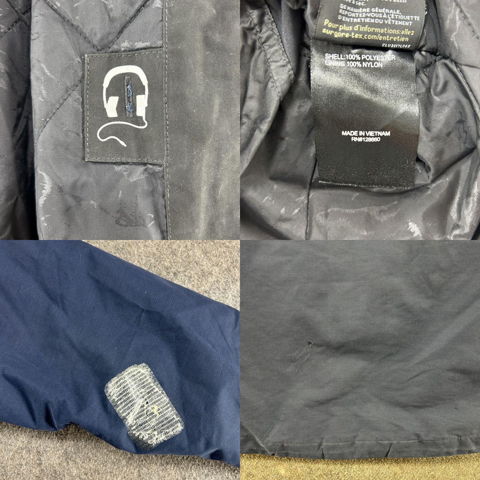 Vintage Armada Jacket Mens M Blue Navy Hooded Quilted Full Zip Goretex Atka Snowboard Size US M / EU 48-50 / 2 - 8 Thumbnail