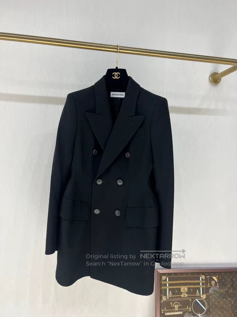 Balenciaga Balenciaga Waisted double-breasted coat Size XXS / US 00 / IT 34 - 2 Thumbnail