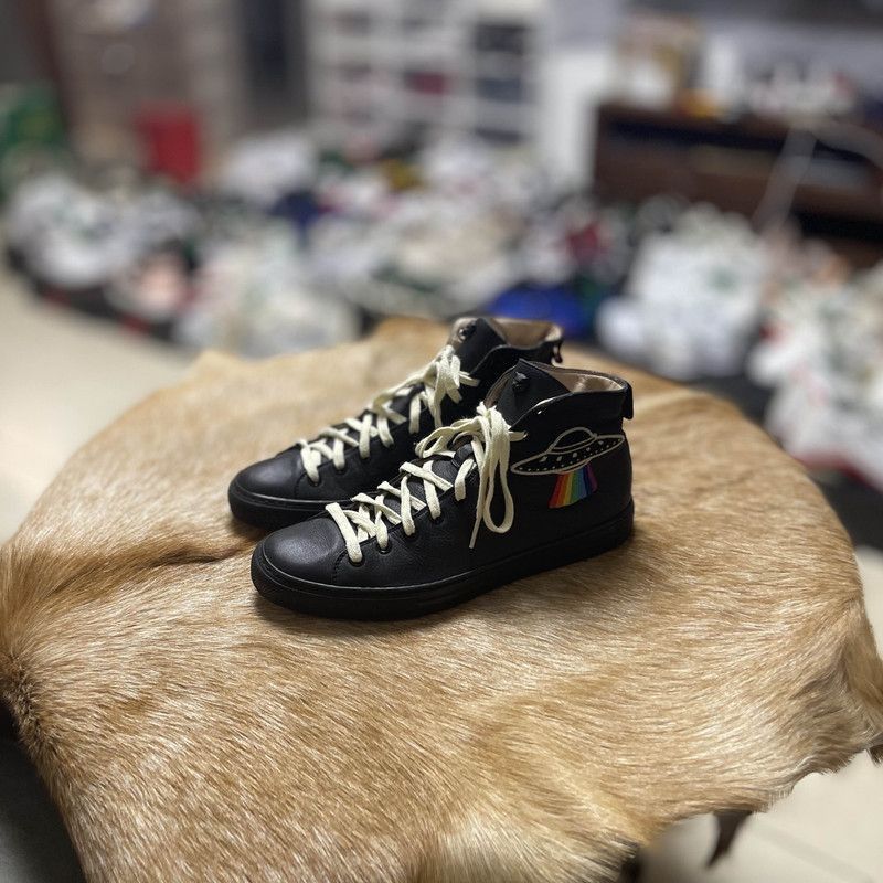 Gucci Gucci Tiger Head High-Top Sneakers Size US 8 / EU 41 - 1 Thumbnail