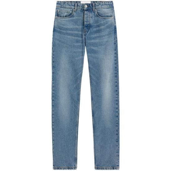 AMI AMI Men Denim Pants HTR001 DE0046 480 BLUE Size US 33 - 1 Thumbnail