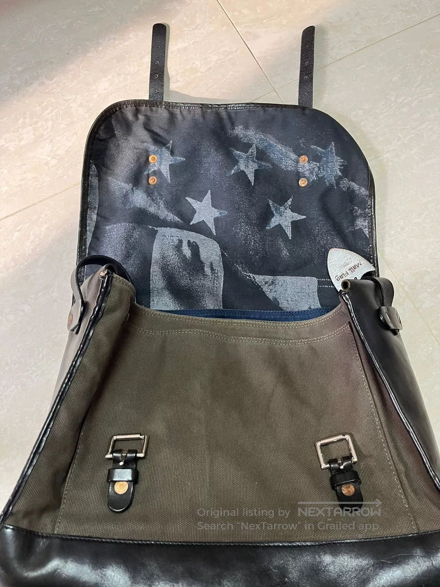 Other HTC Canvas Leather Patchwork Crossbody Bag. Size ONE SIZE - 2 Thumbnail