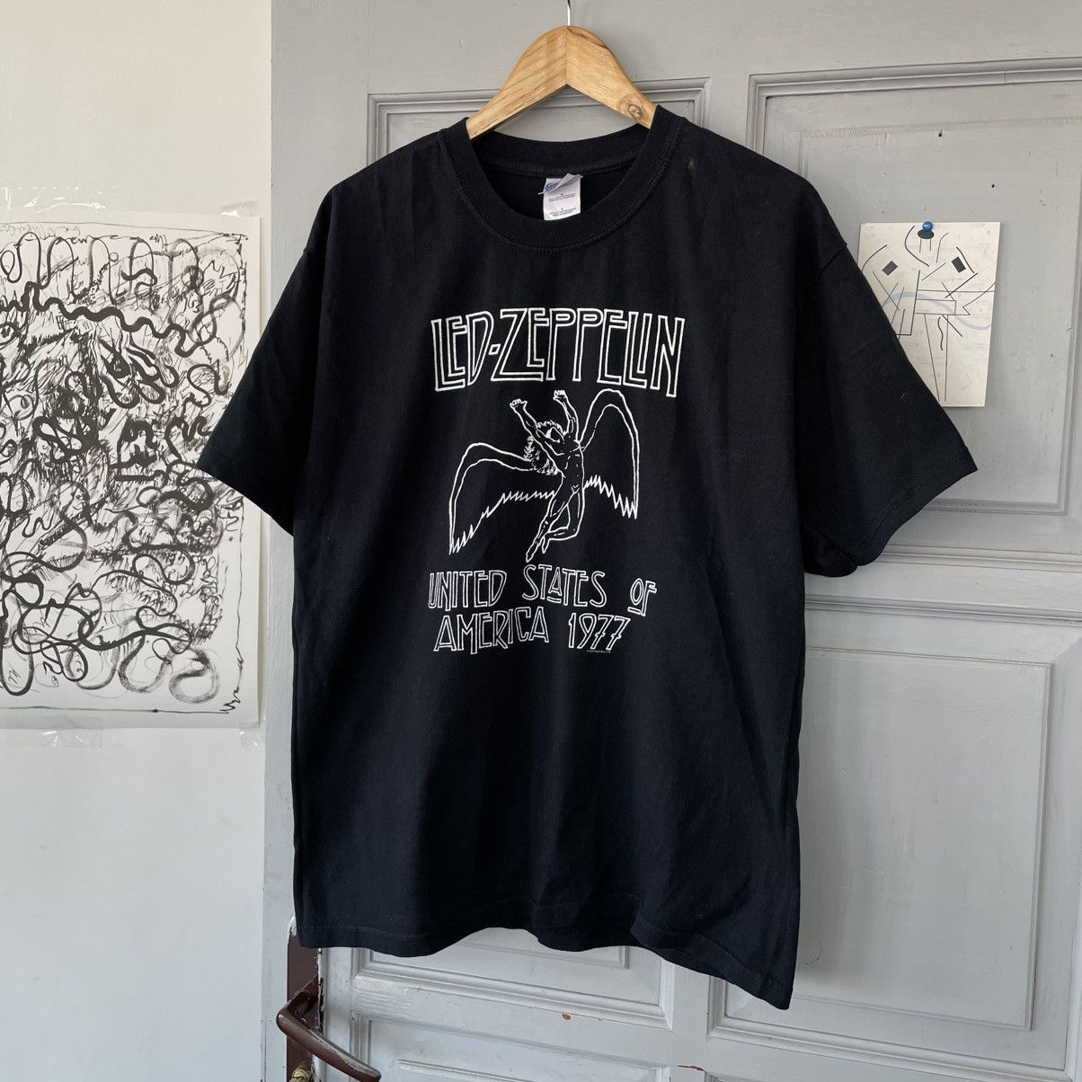 Band Tees × Led Zeppelin × Vintage Vintage 2003 Led Zeppelin United States of America T-shirt Size US L / EU 52-54 / 3 - 3 Thumbnail