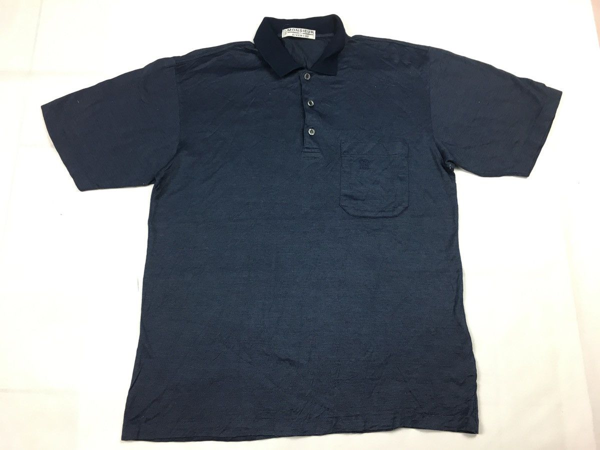 90s Monsieur By Givenchy Single Pocket Polo Tee T-shirt