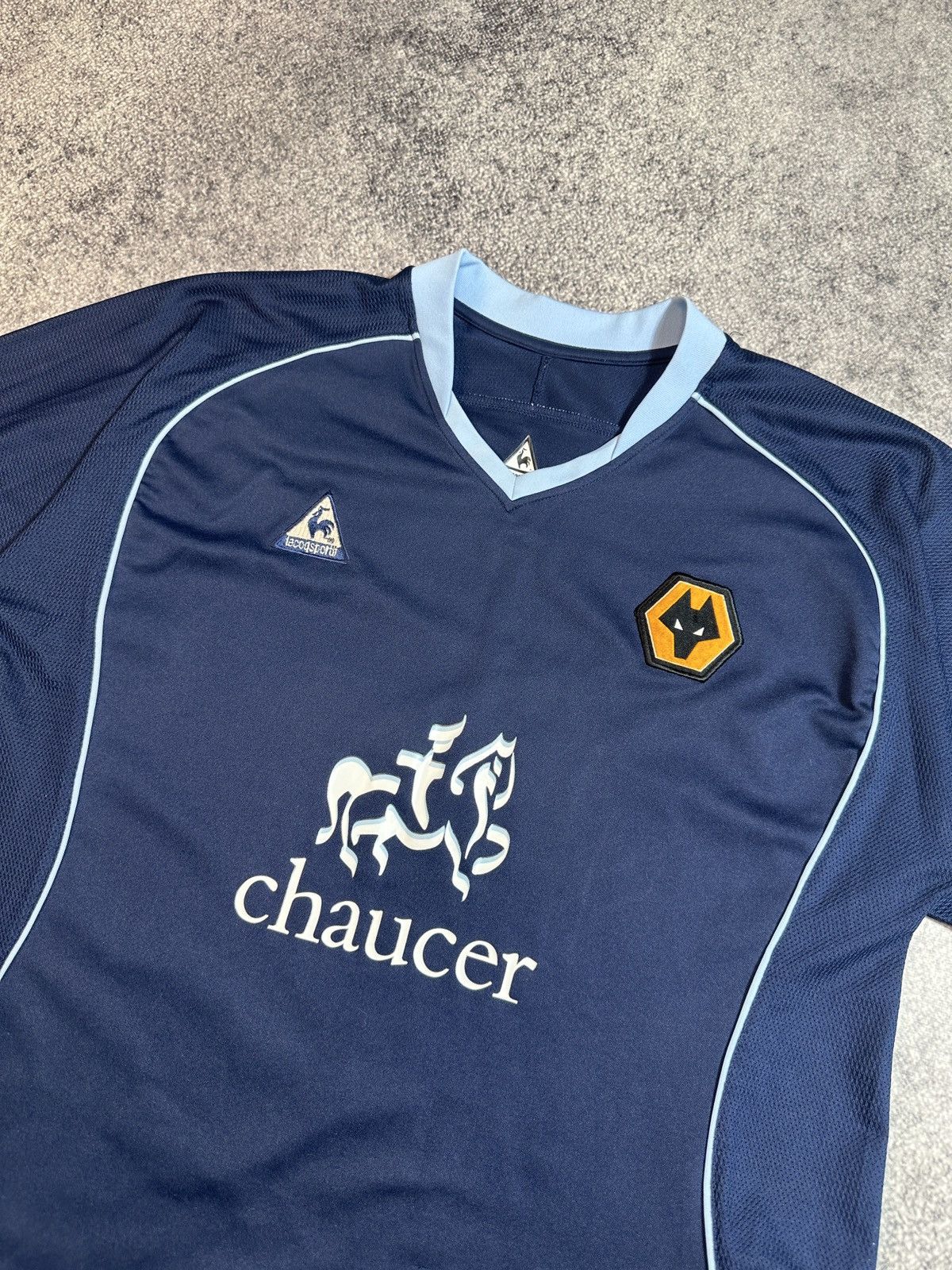 Le Coq Sportif × Vintage Vintage Le Coq Sportif Woverlhampton Soccer Jersey Rare M Size US M / EU 48-50 / 2 - 2 Thumbnail