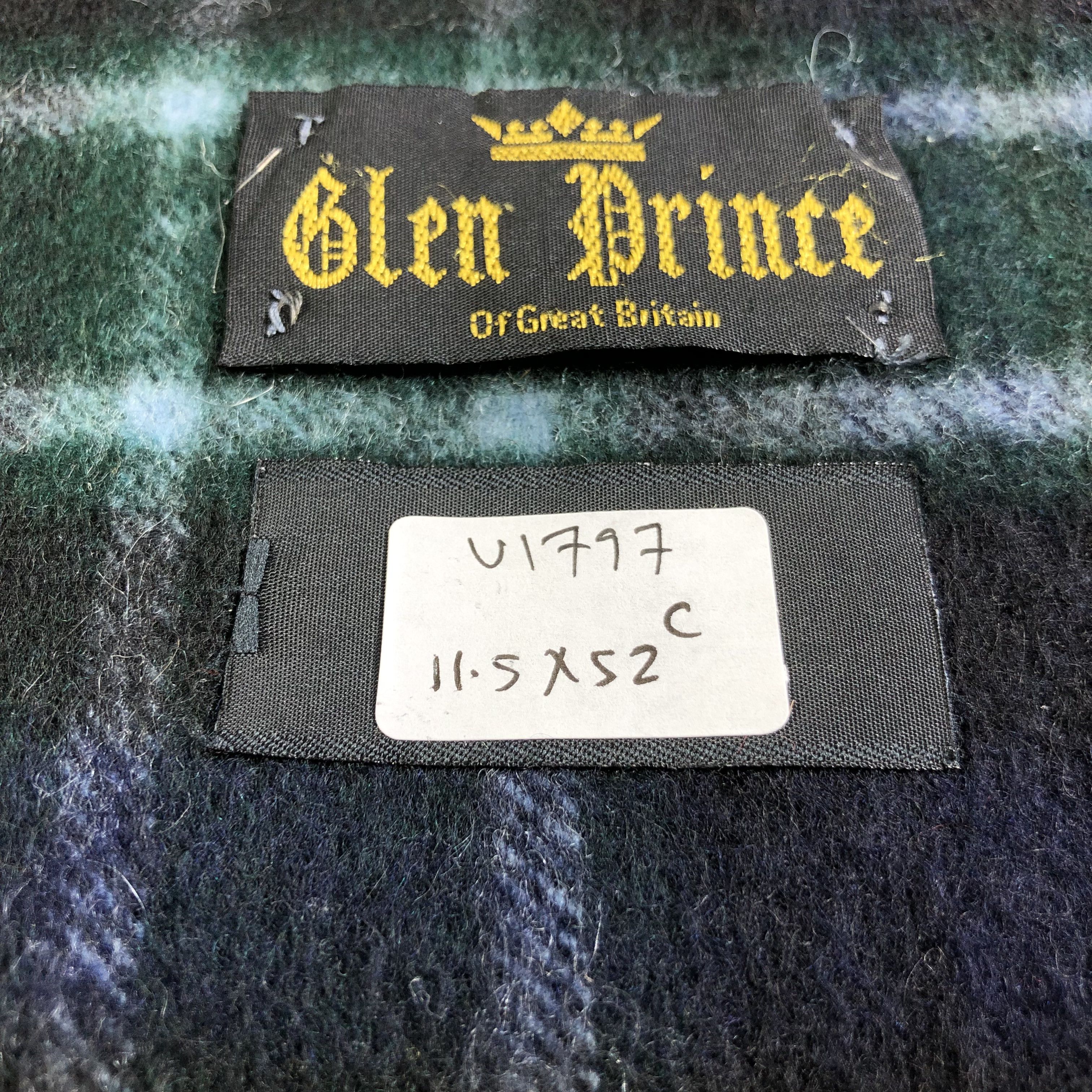 Vintage Glen Prince Tartan Cashmere Scarf Muffler V1797 Size ONE SIZE - 6 Thumbnail