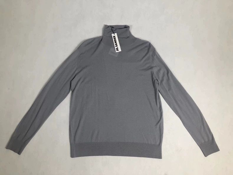 Jil Sander Jil Sander Pure wool knitted high-neck sweater Size L / US 10 / IT 46 - 1 Thumbnail