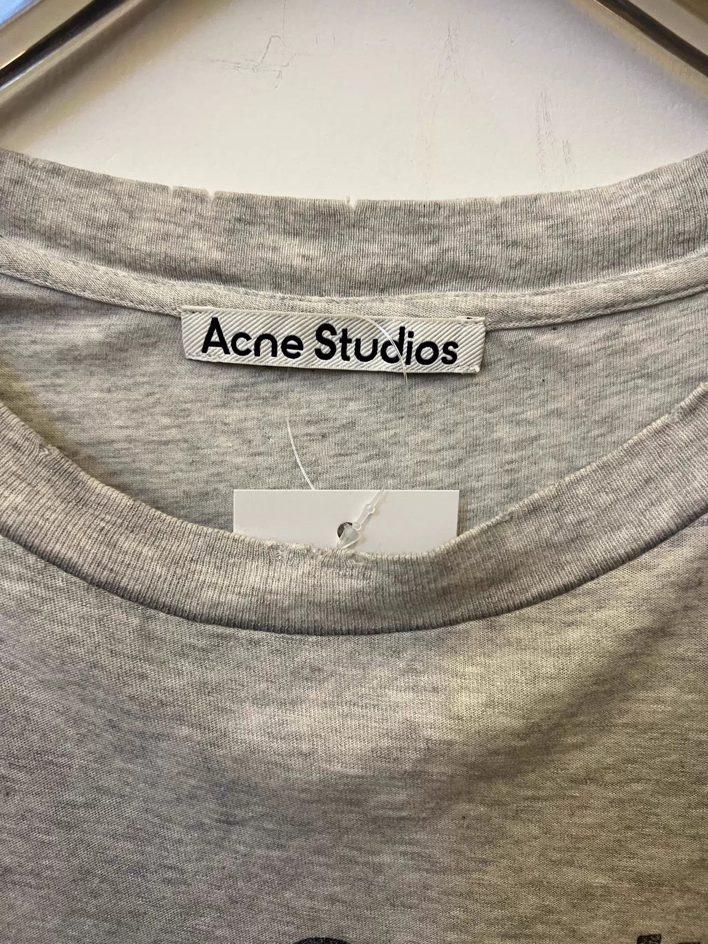Acne Studios Acne SS24 1996 Relaxed Logo Crew Tee Gray L Unisex Size US L / EU 52-54 / 3 - 2 Thumbnail