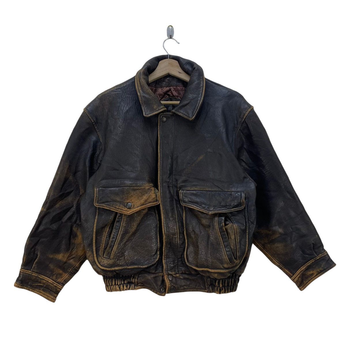 Vintage 80s Crackers Usa Sheepskin Jacket