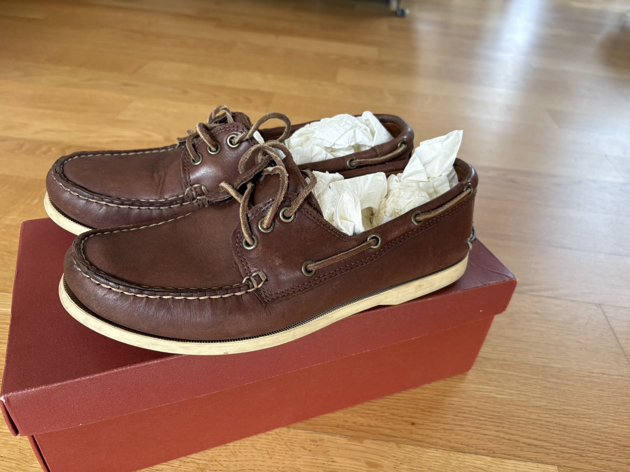 Quoddy Quoddy Down Eastside Boat Shoe, White Boat Sole Size US 9 / EU 42 - 4 Thumbnail