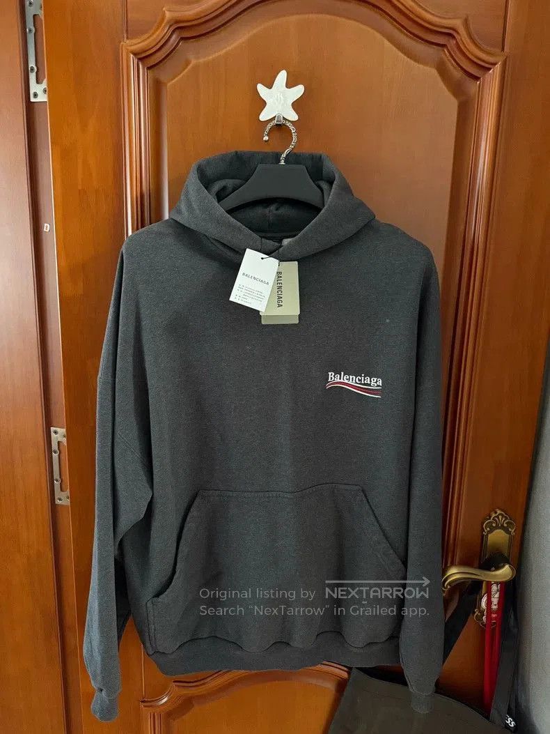 Balenciaga Balenciaga New Black Grey Hoodie. Size US L / EU 52-54 / 3 - 1 Thumbnail