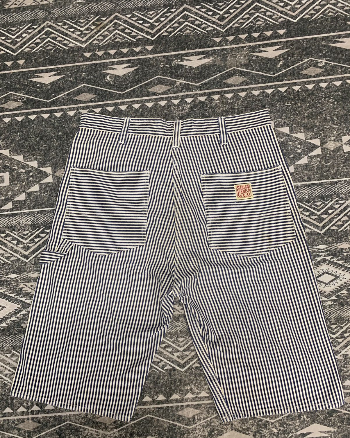 Sugar Cane VINTAGE SUGARCANE HIKORI CARPANTER SHORT PANT Size US 34 / EU 50 - 3 Thumbnail