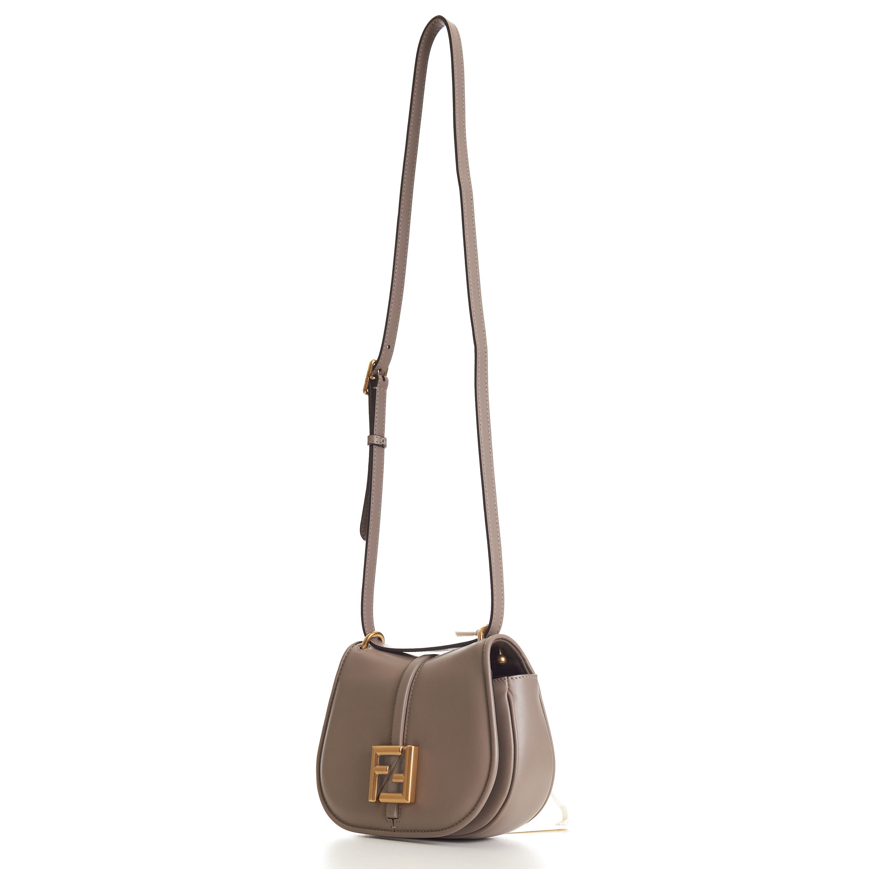 Fendi C’mon Mini Dove Gray Smooth Leather Size ONE SIZE - 3 Thumbnail