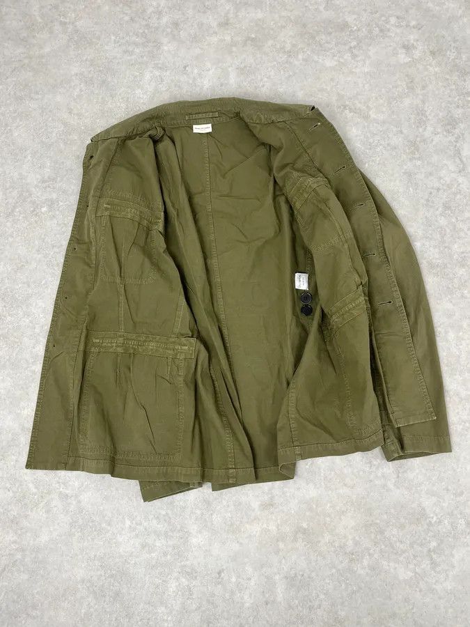 Dries Van Noten 2000s Dries Van Voten Olive Green Military Buttoned Jacket Size US M / EU 48-50 / 2 - 8 Thumbnail
