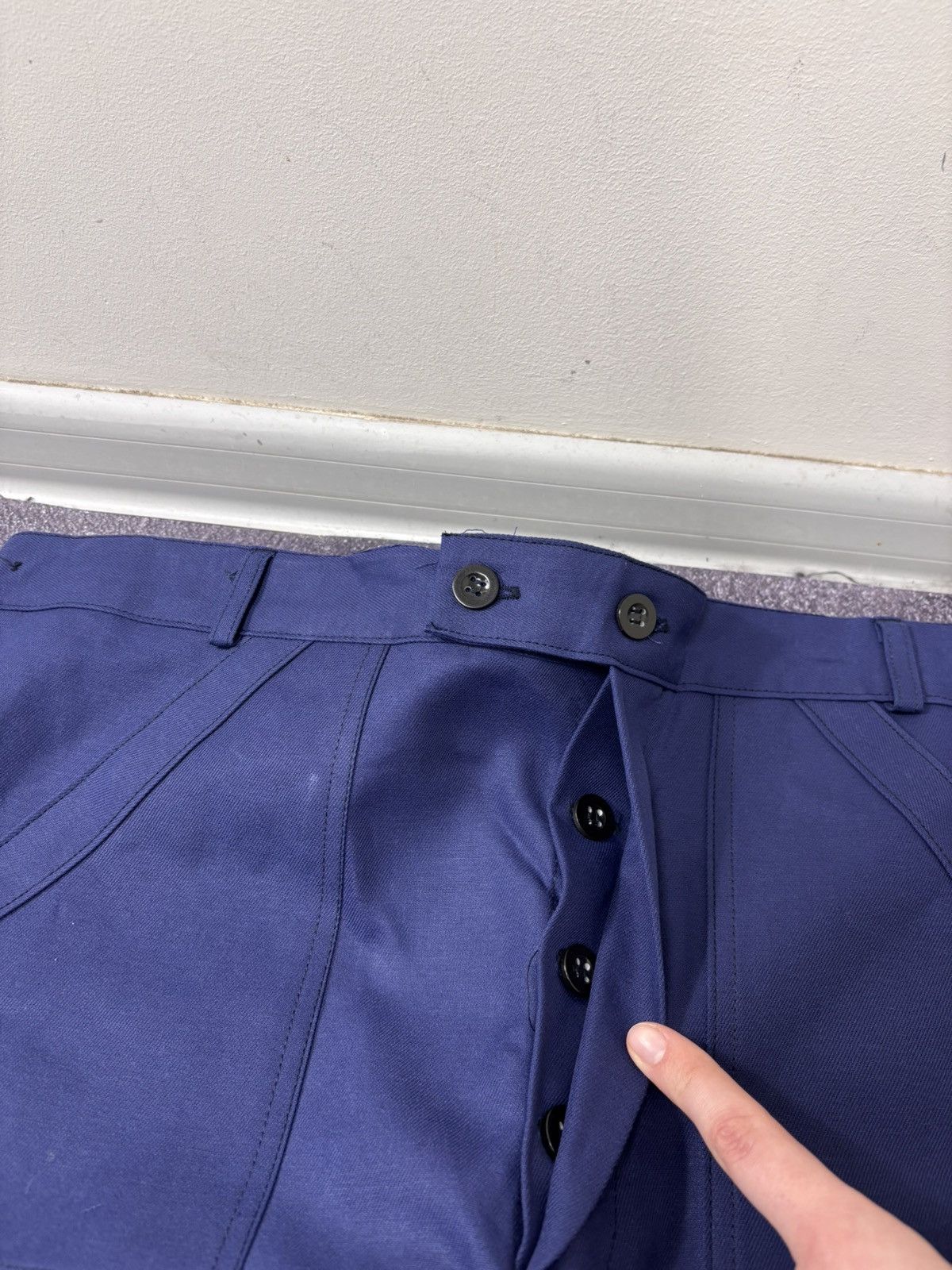 Other Vintage Sanfor French Workwear Pants 60s Utility Hydron Blue Size US 38 / EU 54 - 8 Thumbnail
