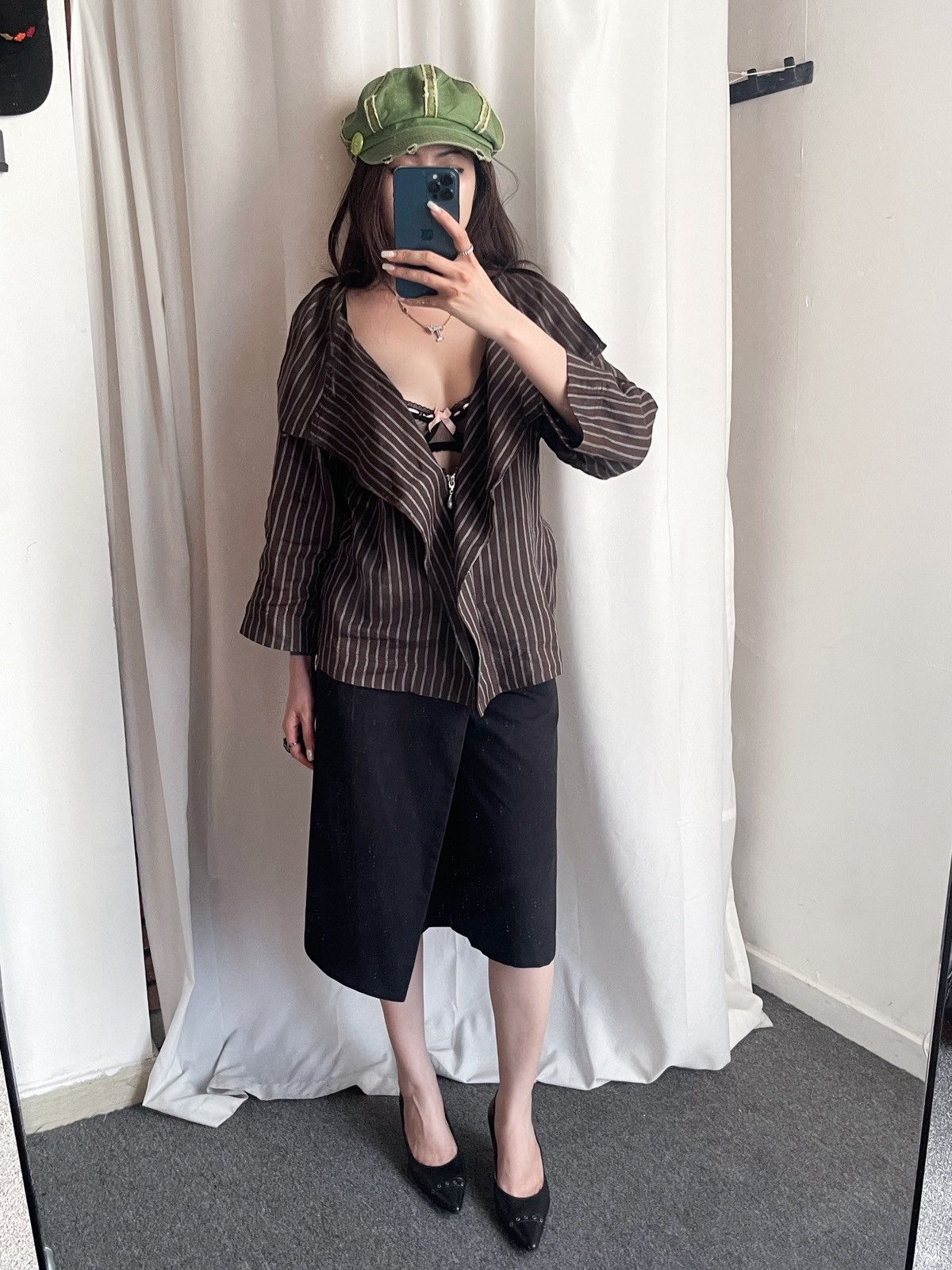 Japanese Brand Japanese Designer – KEIKO KISHI by nosh Draped Shirt Size M / US 6-8 / IT 42-44 - 3 Thumbnail