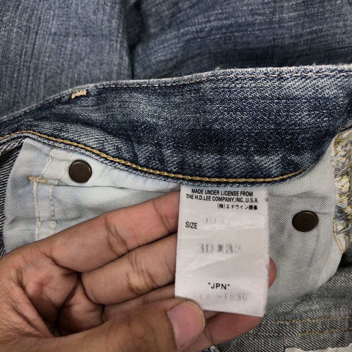 Japanese Brand 🔥90’s VINTAGE DISTRESSED DENIM JEANS LEE RIDERS Size US 30 / EU 46 - 17 Thumbnail