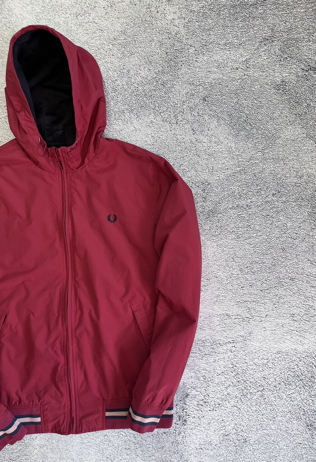 Fred Perry Fred Perry Men’s Jacket Vintage Red Polyamide Full Zip SizeM Size US M / EU 48-50 / 2 - 2 Thumbnail