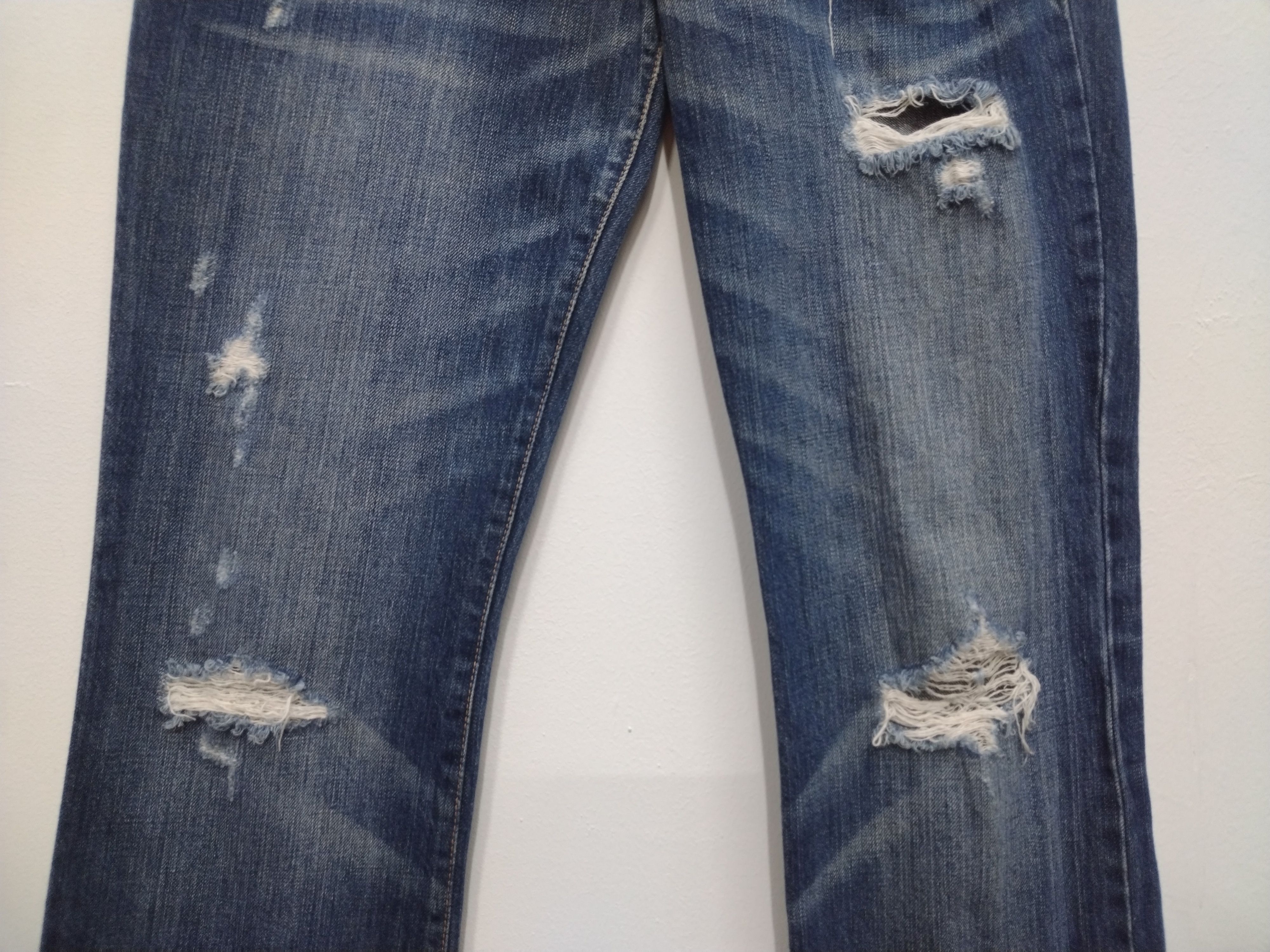 Abercrombie & Fitch × Le Grande Bleu (L.G.B.) × Vintage 💥FLARE💥ABERCROMBIE&FITCH DISTRESSED JEANS Size 32" / US 10 / IT 46 - 8 Thumbnail