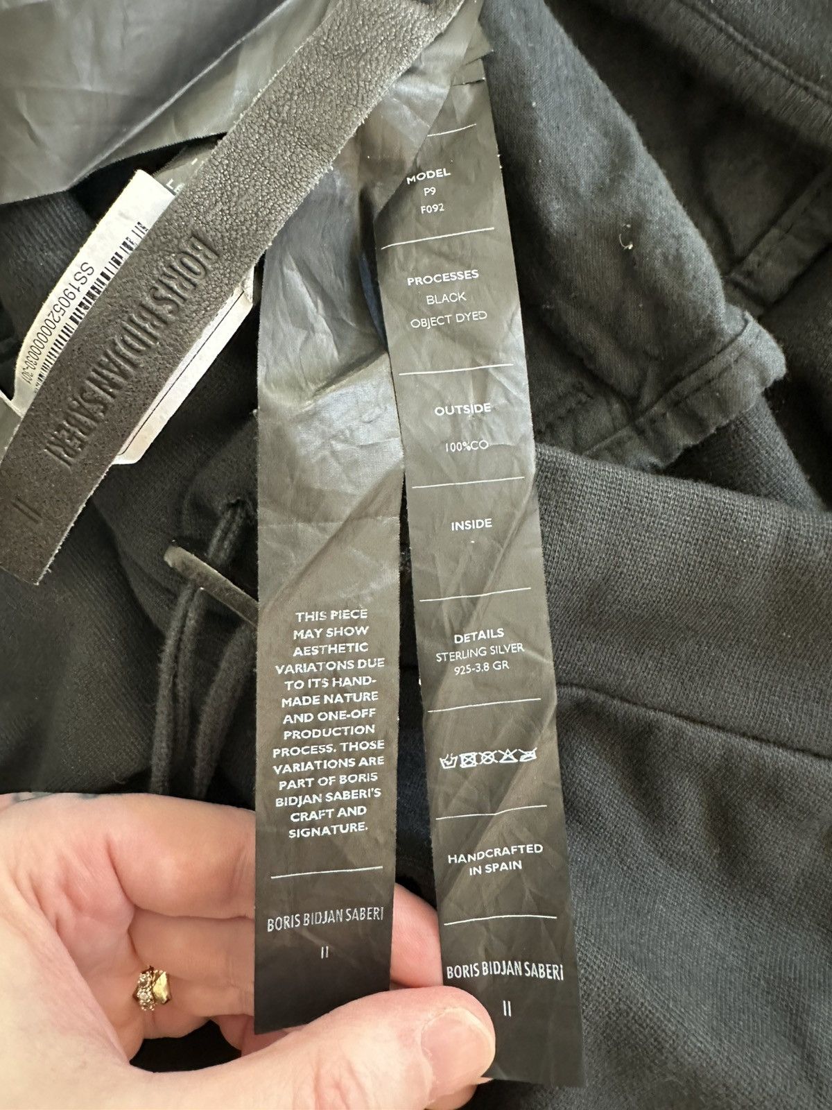 Boris Bidjan Saberi Boris Bidjan Saberi P9 Object Dyed Sweatpant Size US 30 / EU 46 - 8 Thumbnail