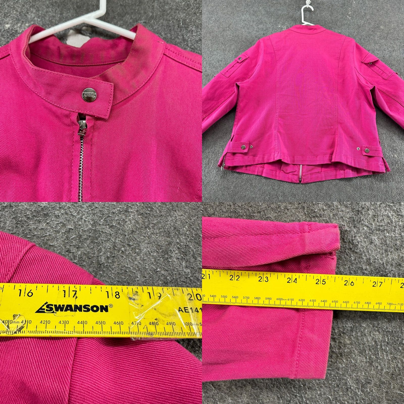 Tripp NYC VINTAGE TRIPP NYC Jacket Womens L Pink Denim Trucker Jean Cotton Y2K Size 36" / US 14 / IT 50 - 10 Thumbnail