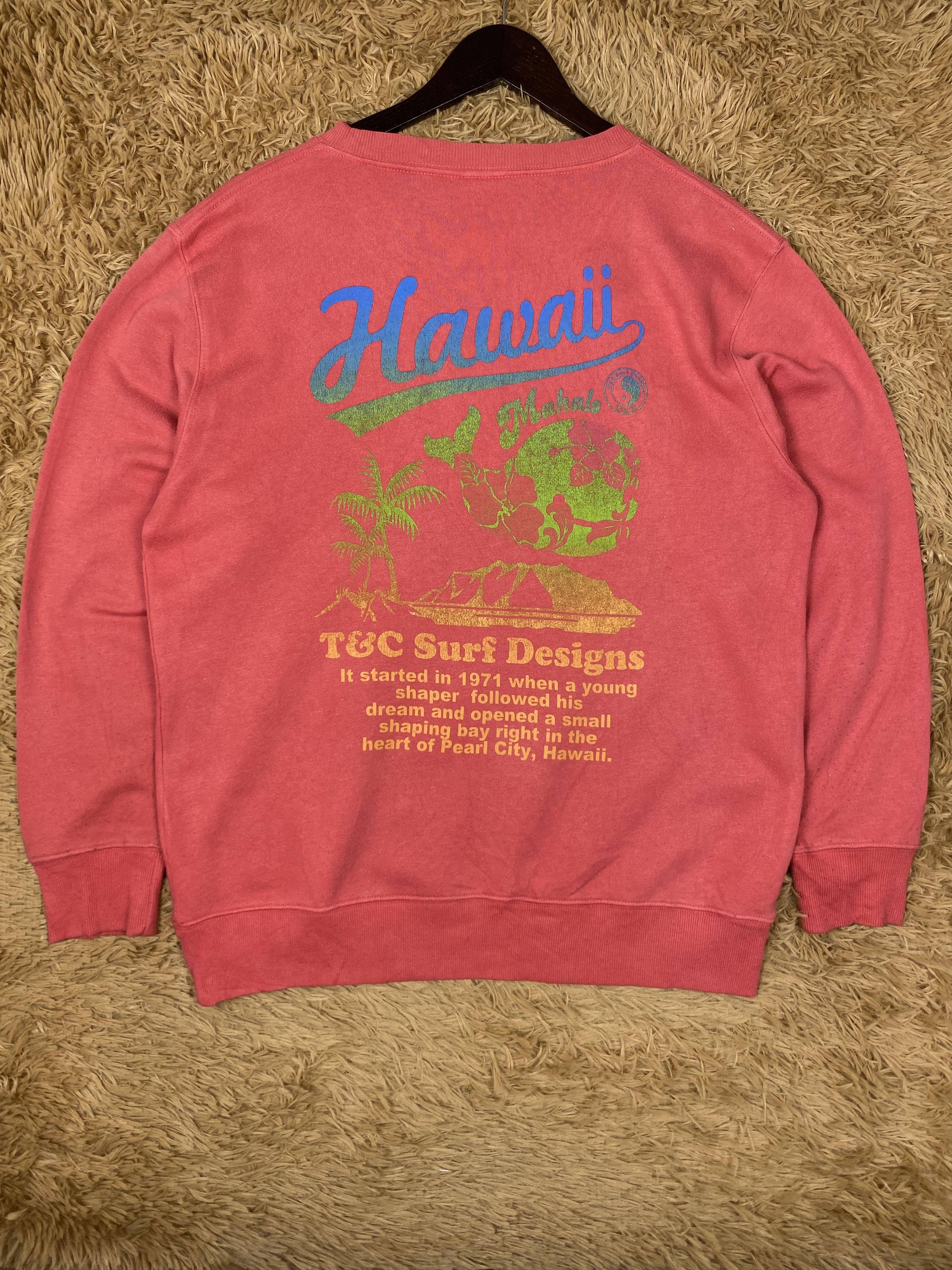 Other Vintage Hawaii T&C Surf Design Sweatshirts PS0296 Size US L / EU 52-54 / 3 - 5 Thumbnail