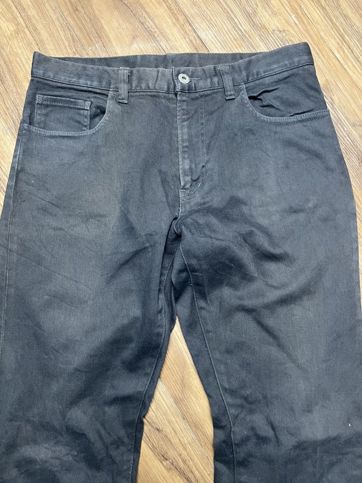 PPFM PPFM Japanese Brand Dark Grey Faded Denim Jeans (40) Size US 31 - 3 Thumbnail