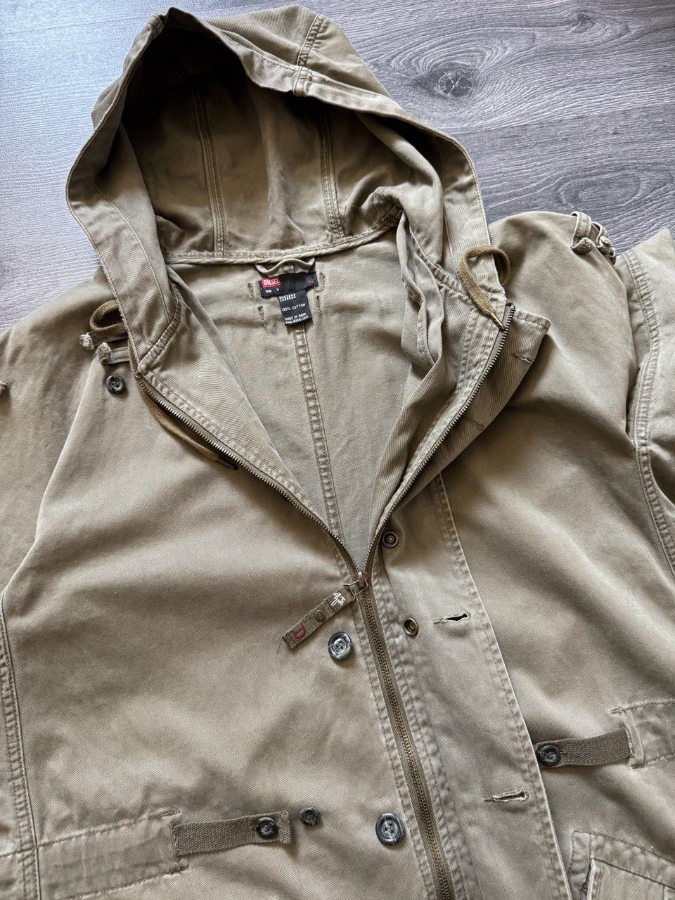 Diesel Vintage DIESEL Fishtail Coat Jacket Archive Techwear Size US S / EU 44-46 / 1 - 5 Thumbnail