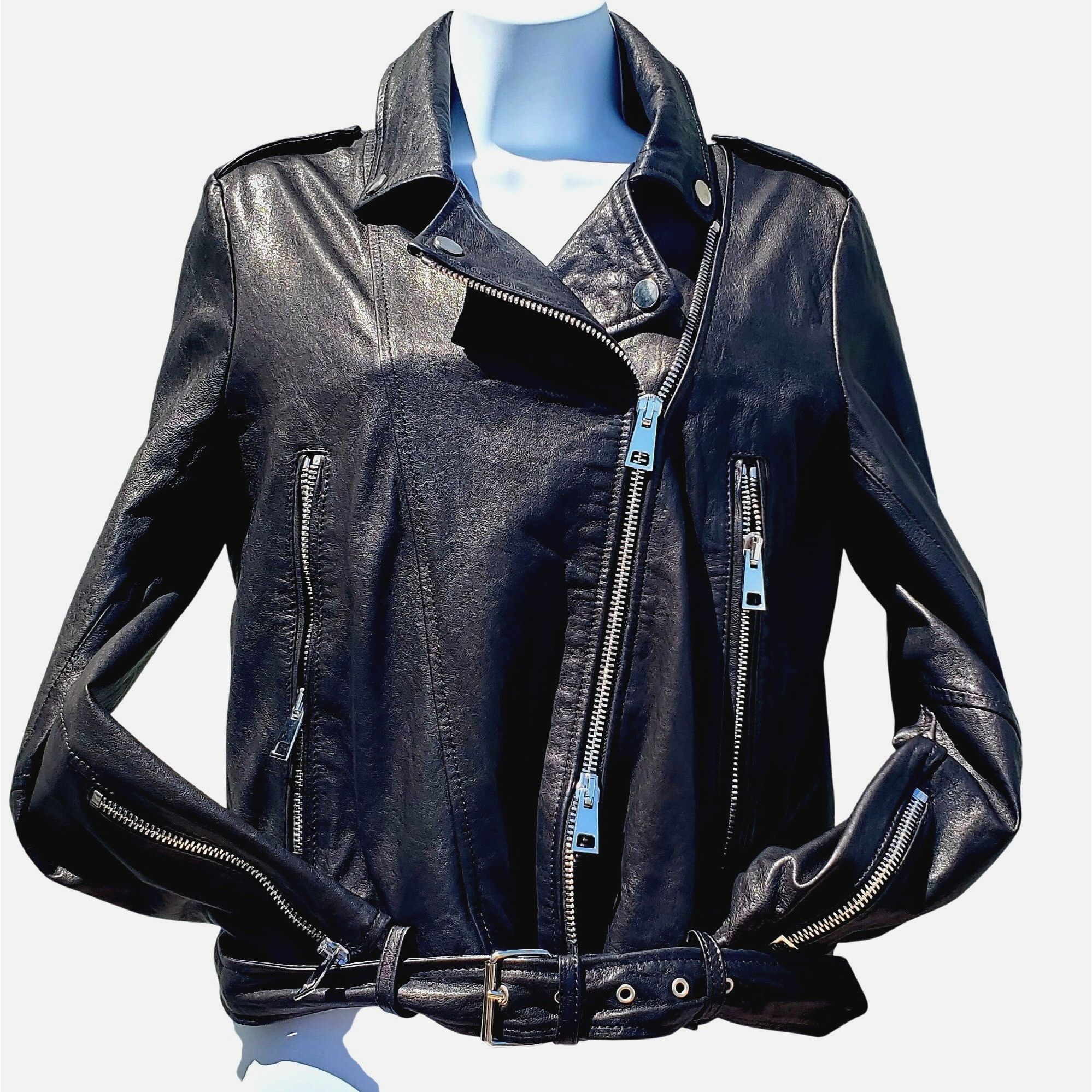 Other Hipchik Couture Rhinestone Crystal Love Black Lambskin Leath Size S / US 4 / IT 40 - 6 Thumbnail