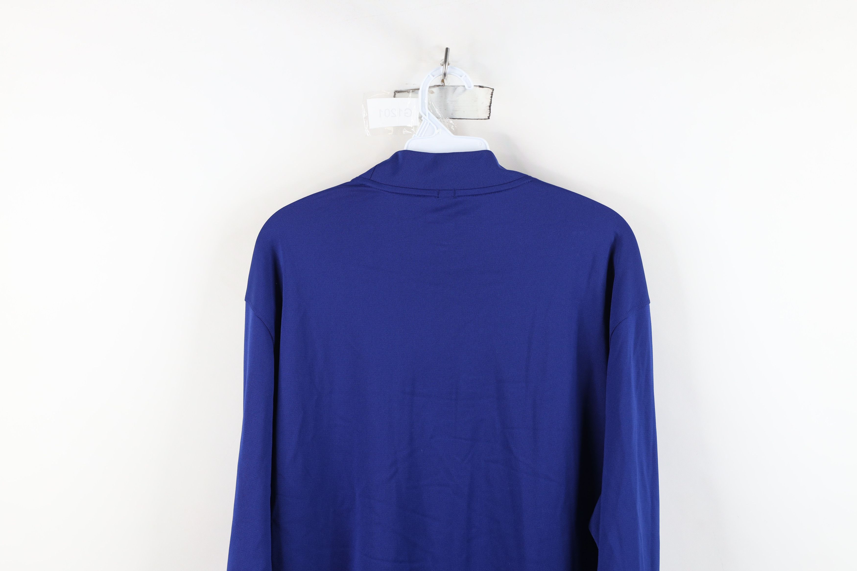 Nike Vintage Y2K Nike Golf Swoosh Knit Mock Neck T-Shirt Blue Size US XL / EU 56 / 4 - 11 Thumbnail