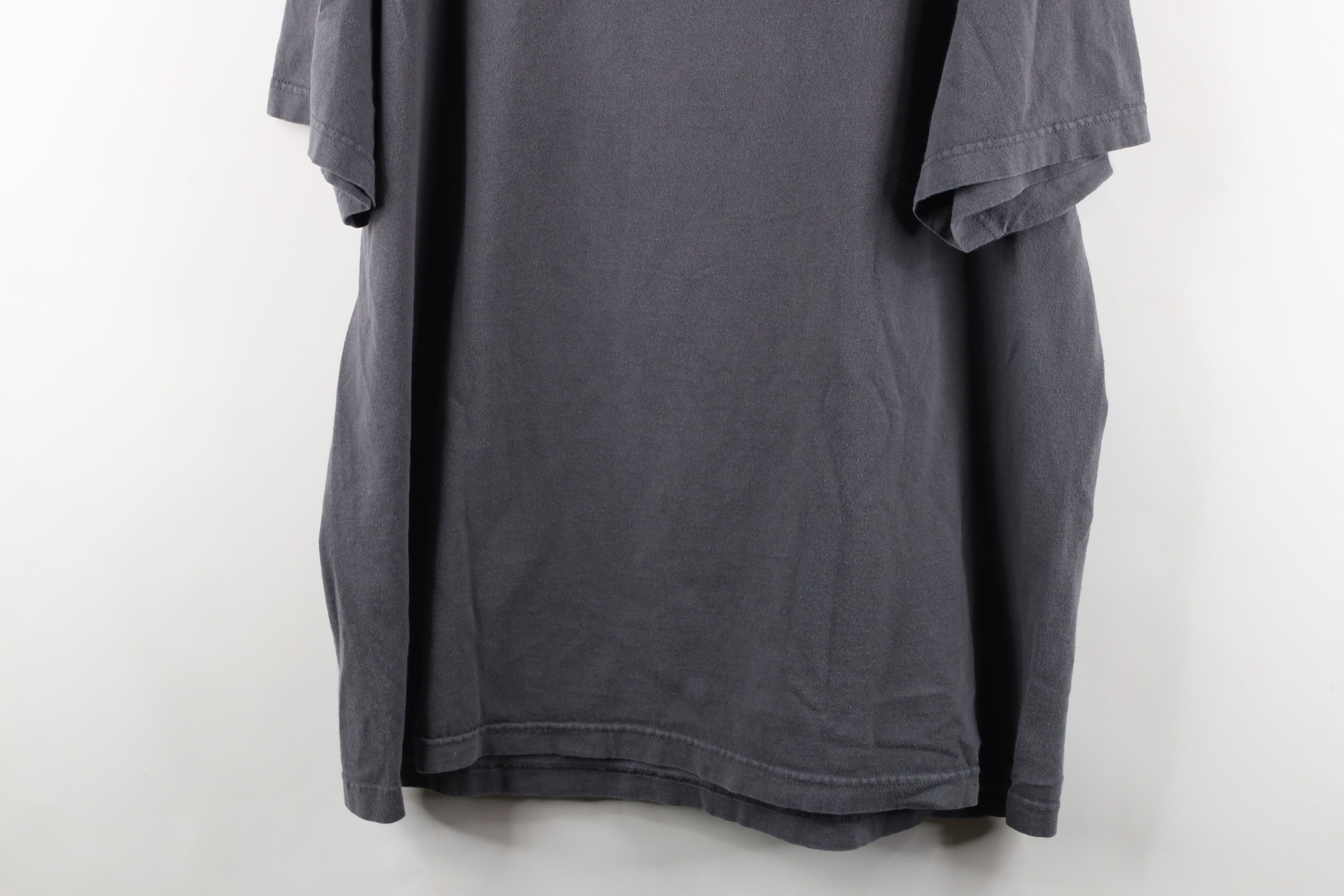 Vintage Vintage 90s Streetwear Blank Heavyweight Cotton T-Shirt Gray Size US XXL / EU 58 / 5 - 9 Thumbnail
