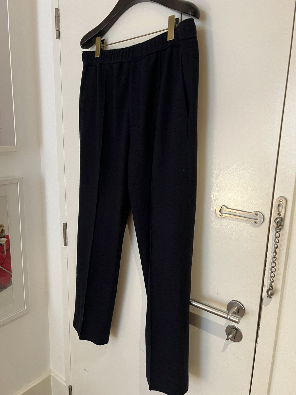 Lanvin LANVIN Wool Drawstring Trousers Navy Size US 41 - 5 Thumbnail