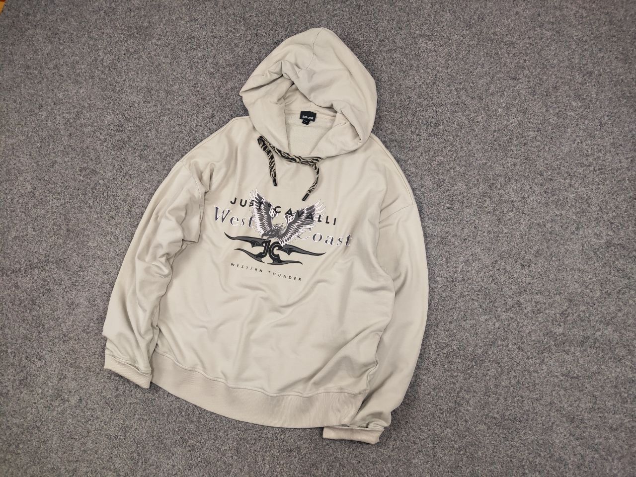 Just Cavalli Roberto Just Cavalli west coast Logo Oversized Hoodie Size US XL / EU 56 / 4 - 3 Thumbnail