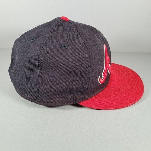 New Era New Era 59Fifty Atlanta Braves Double Logo Fitted 7 5/8 Hat Size ONE SIZE - 4 Thumbnail