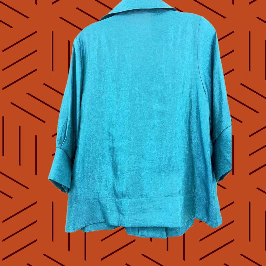 Vintage Damee Blue Button Jacket Small Size S / US 4 / IT 40 - 1 Thumbnail