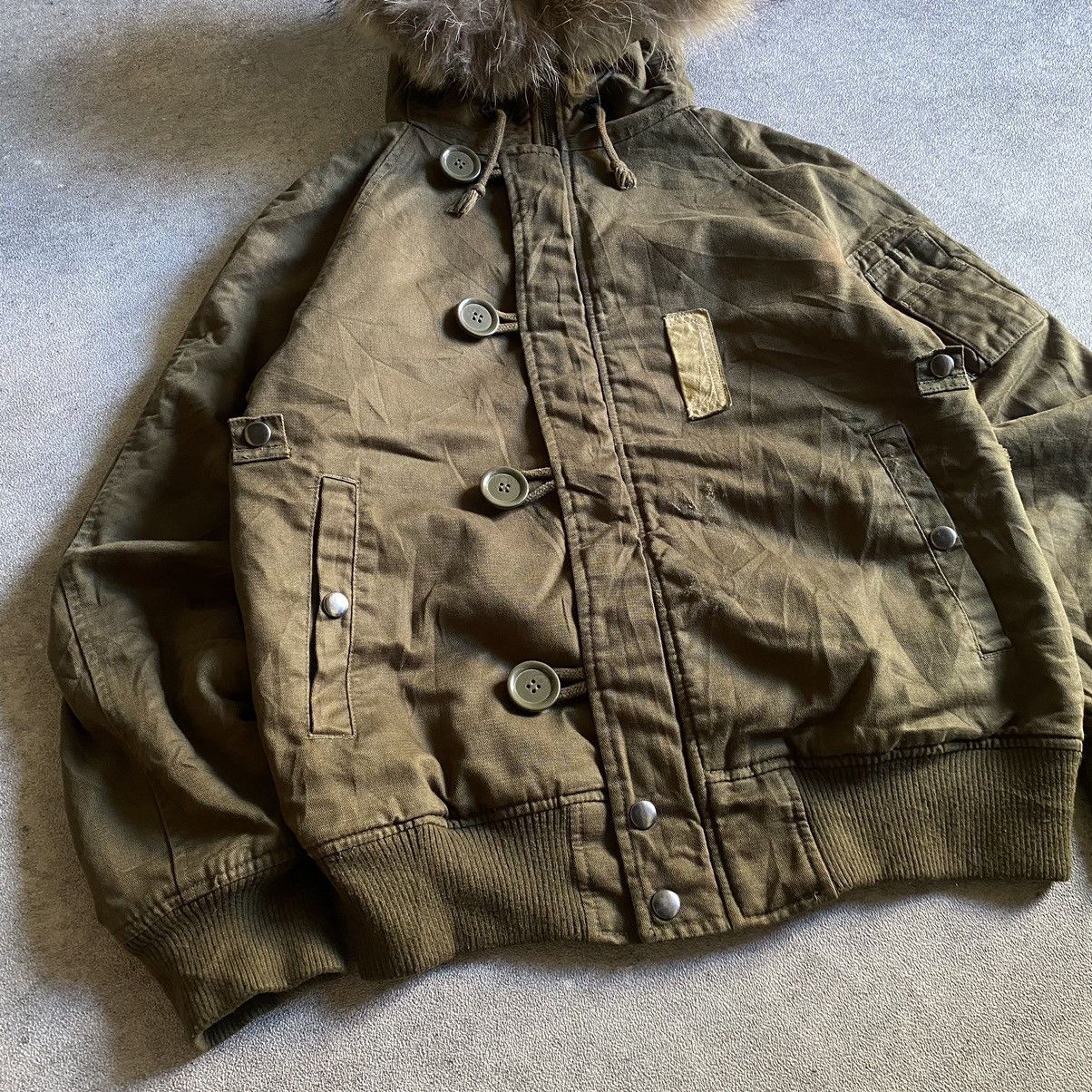 GOA N3B Beams Military Fur Bomber ~ Goa Style Size US M / EU 48-50 / 2 - 3 Thumbnail