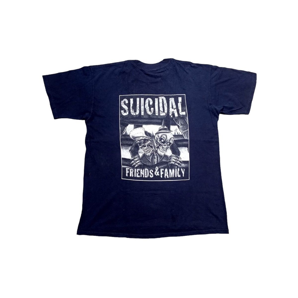 image of Band Tees x Rock Band Vintage Suicidal Tendencies Friends & Family Band Tshirt in Navy Blue (Size L