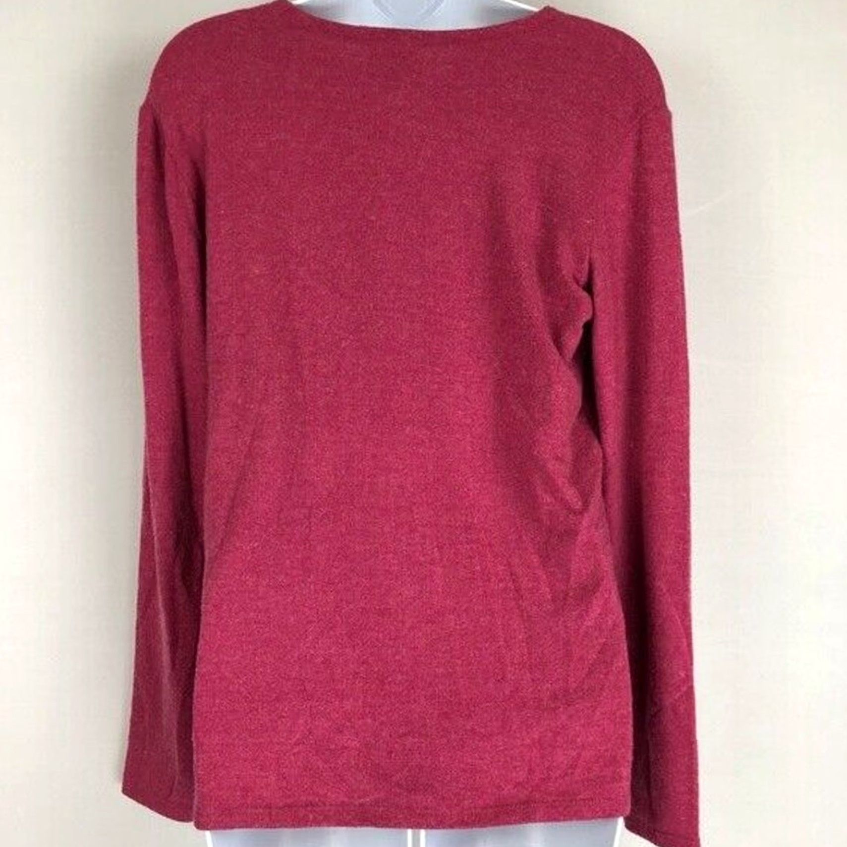 Vintage Go Couture Knit Top Women L Pink Long Sleeve Lace Up Cozy Lounge Pullover Knit Sweater Regular Size L Womens Size L / US 10 / IT 46 - 5 Thumbnail