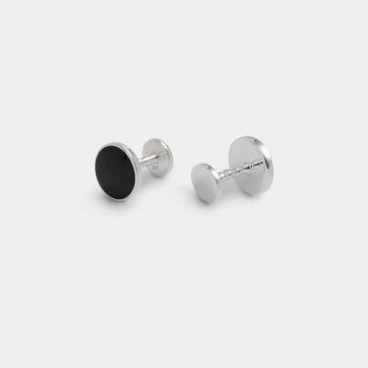Suitsupply Suitsupply - Silver Round Cufflinks Size ONE SIZE - 1 Preview