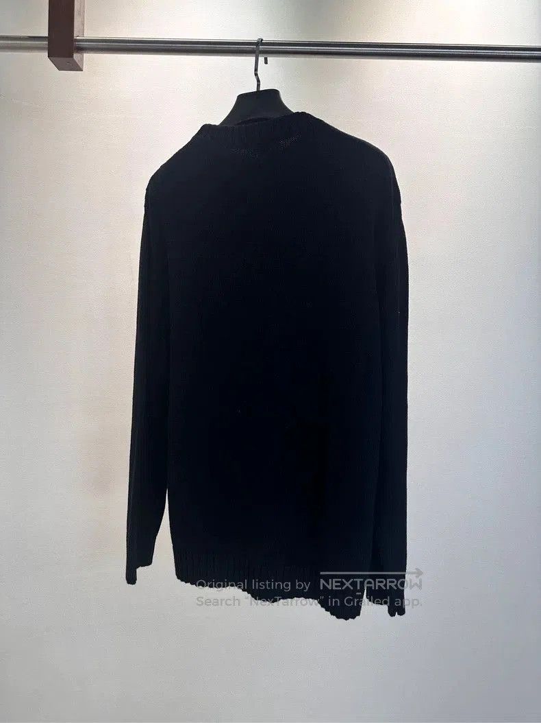 Loewe LOEWE Black Crewneck Embroidered Sweater. Size US L / EU 52-54 / 3 - 2 Thumbnail