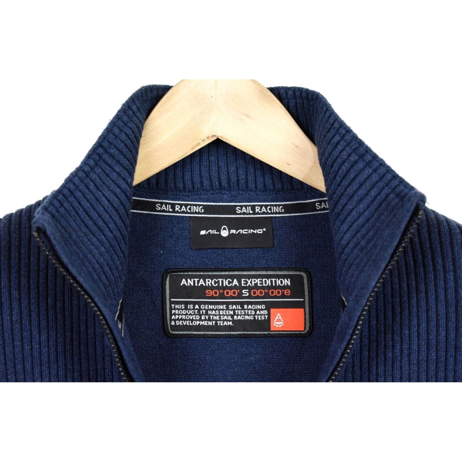 Vintage SAIL RACING Antarctica Expedition Storm T-Neck Jumper Men's SMALL Half Zip Shirt Men Small Blue Jumper Cold Weather Classic Mens Size US S / EU 44-46 / 1 - 4 Thumbnail