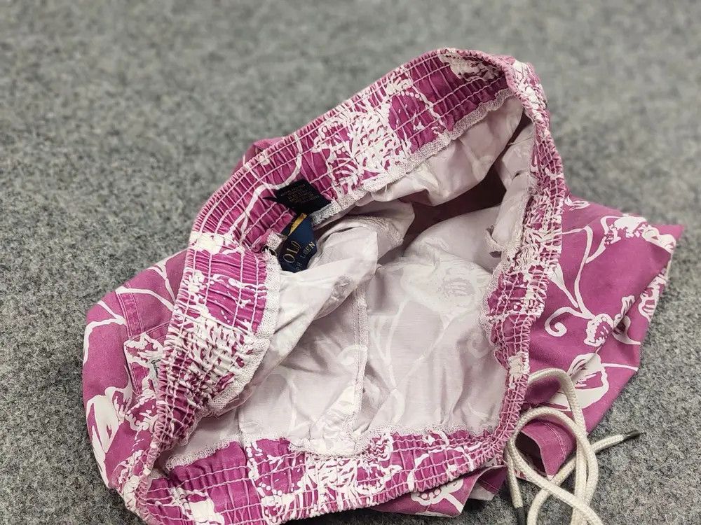 Polo Ralph Lauren Polo Ralph Lauren Pink Flowers Canvas Nylon Shorts Vintage Size US 32 / EU 48 - 7 Thumbnail