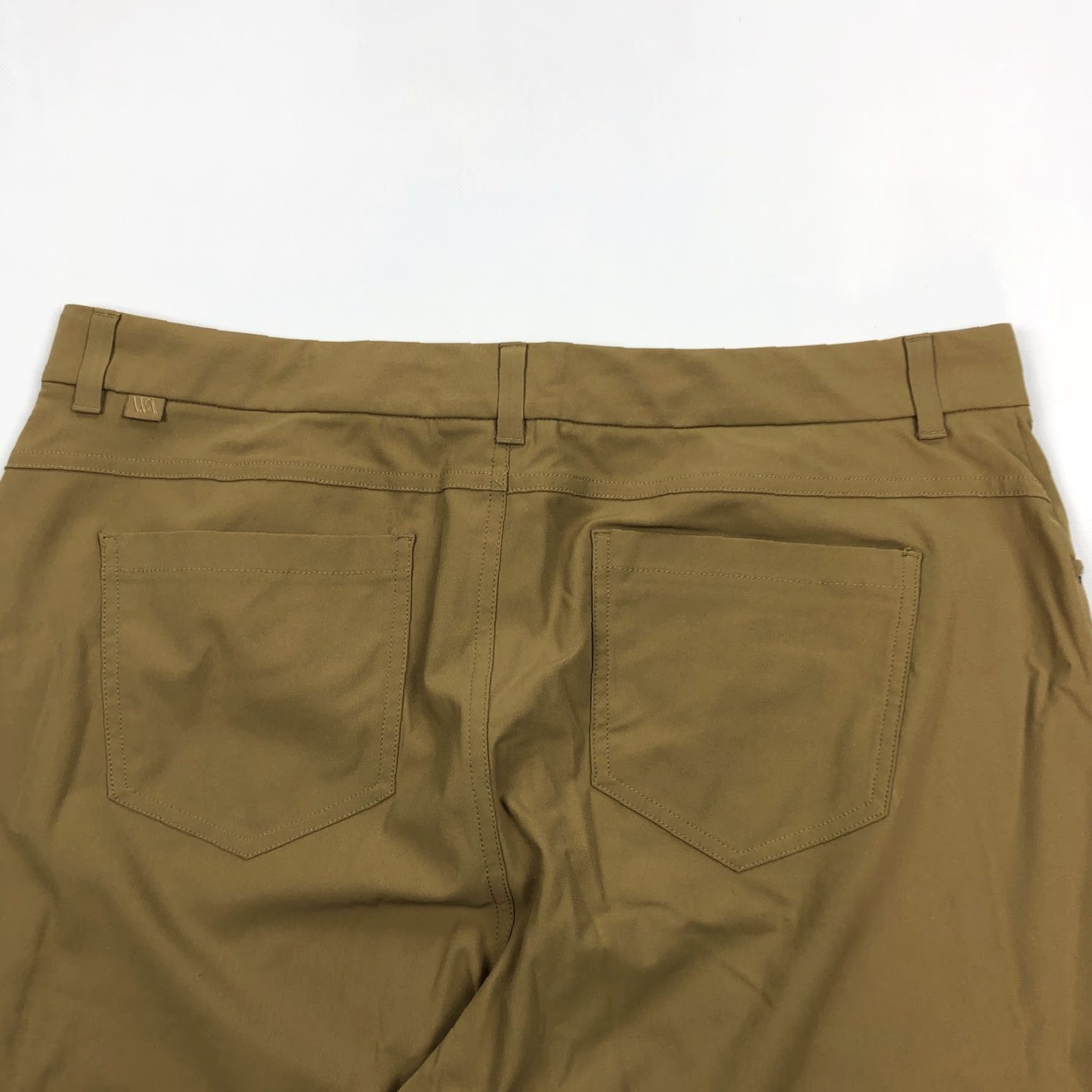 Vintage VRST Mens Pants W38 L30 Athletic Chino Tech Fabric Khaki Brown Stretch Breathable Pockets Size US 38 / EU 54 - 4 Thumbnail
