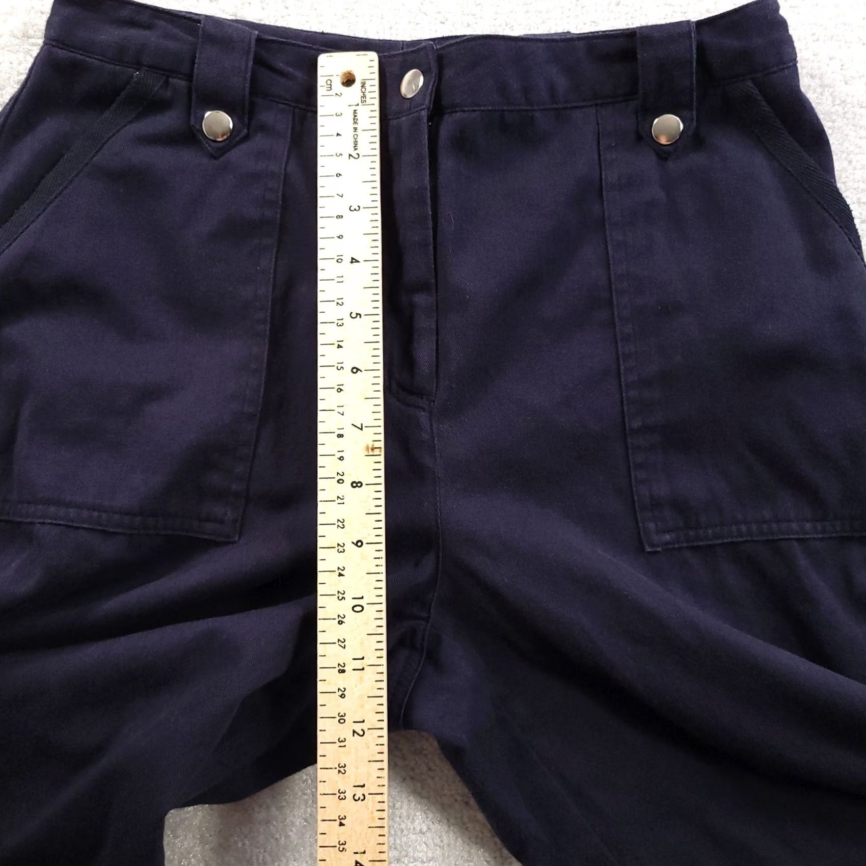 Vintage Studio Works Womens Blue Wide Leg Capri Pants Size 8 Size 30" / US 8 / IT 44 - 7 Thumbnail