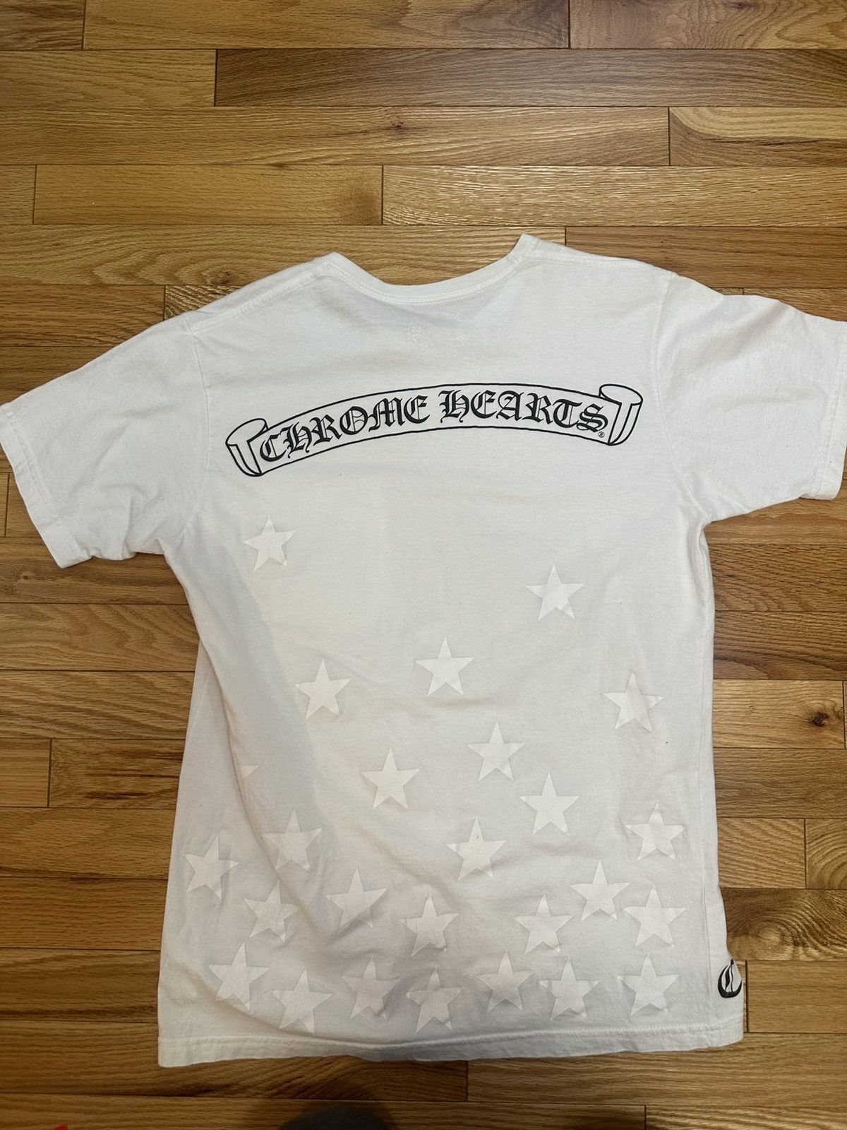 Chrome Hearts Chrome Hearts Horseshoe Scroll Stars Logo Tee Size US M / EU 48-50 / 2 - 1 Thumbnail