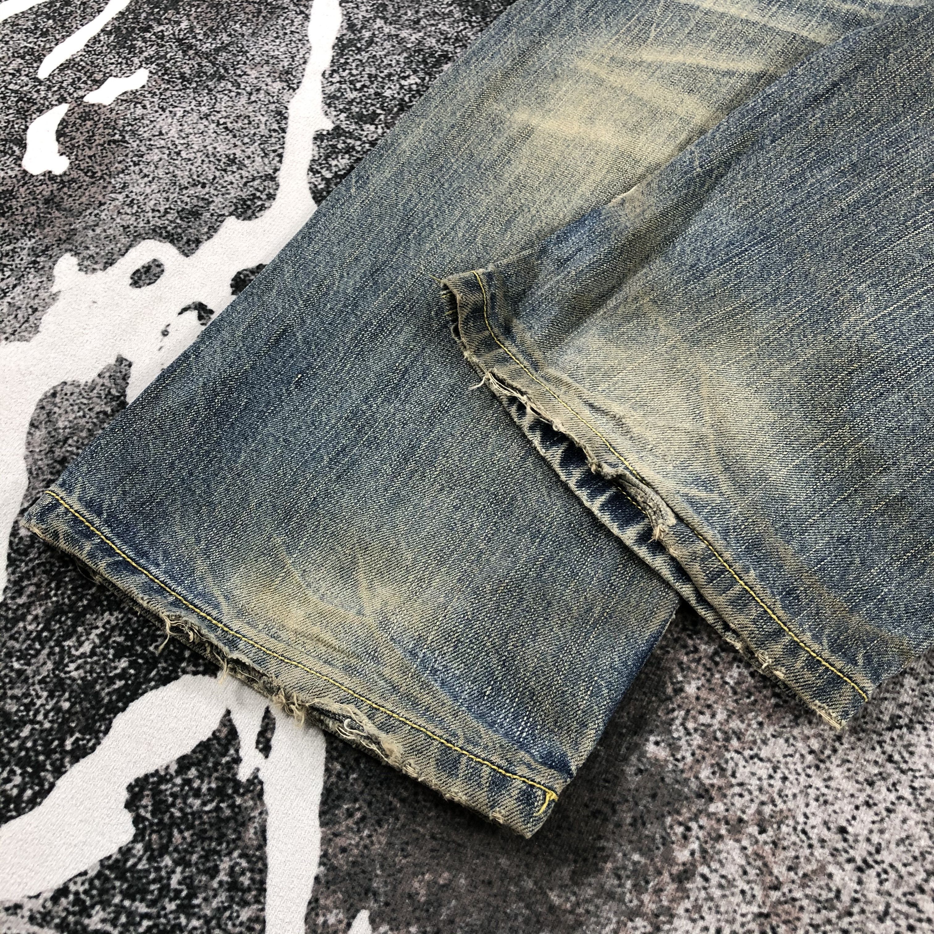 Japanese Brand Real B Voice Jeans Rusty Distressed Denim KJ744 Size US 32 / EU 48 - 7 Thumbnail