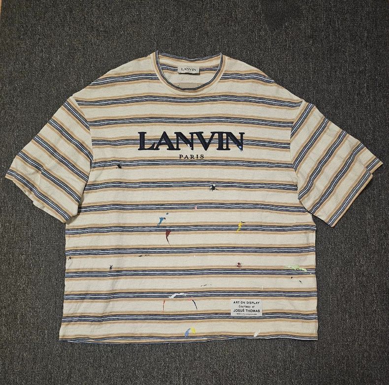 Lanvin Lanvin Paint splashing short sleeves 2505-Nextarrow Size US S / EU 44-46 / 1 - 1 Thumbnail