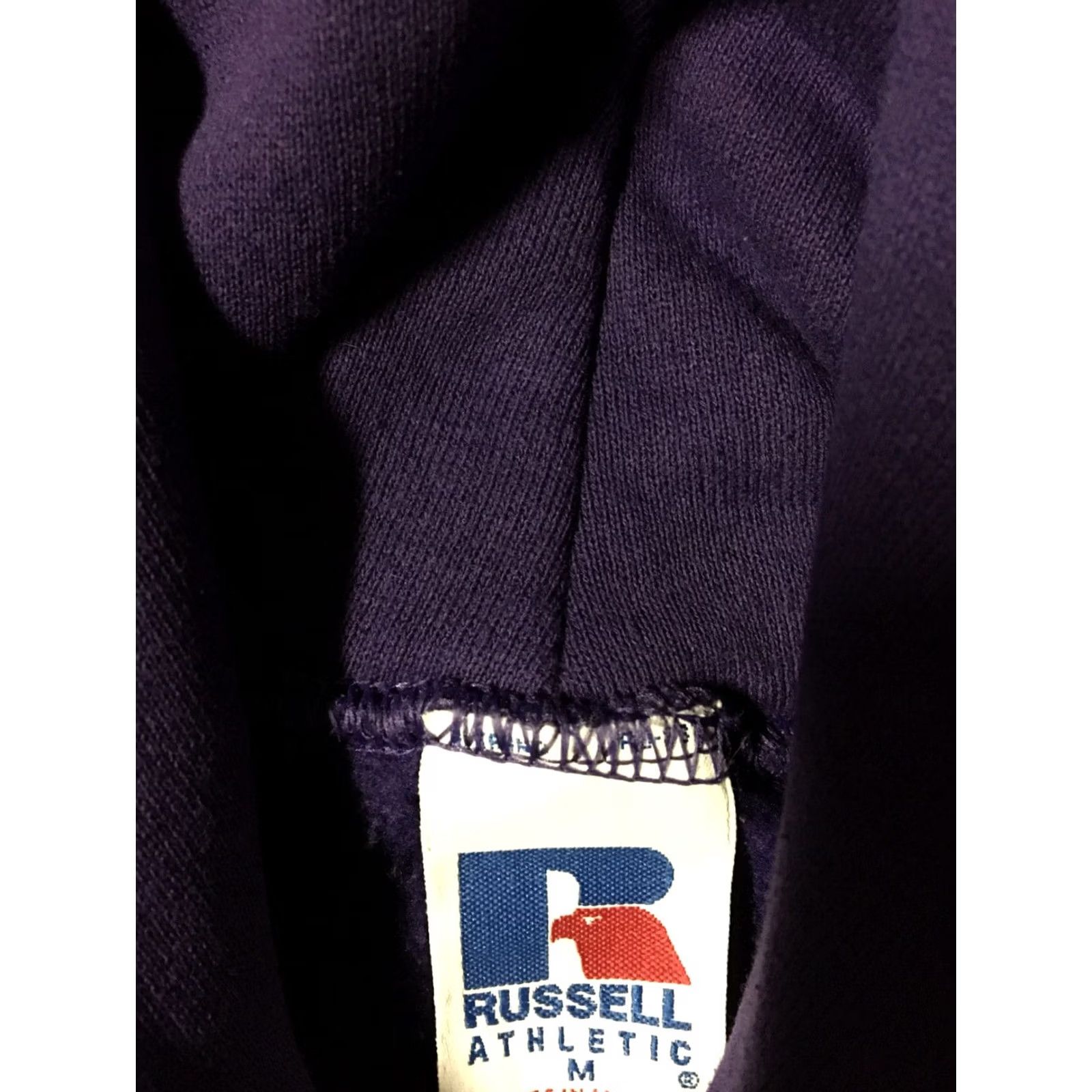 Russell Athletic VINTAGE Russell Mustang Basketball Spellout Hoodie M Purple Adult Mens Sweatshirt Size US M / EU 48-50 / 2 - 7 Thumbnail
